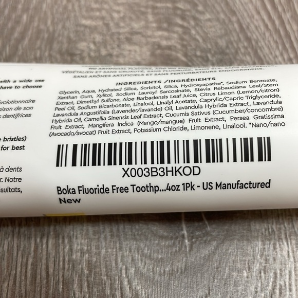 New Boka Nano-Hydroxyapatite Toothpaste Fluoride Free Lemon Lavender 4 oz - Picture 9 of 10